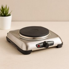 Efnaz Style Mini Elektrikli Tek Gözlü Ocak 1000W Ayarlı Termostat 14.5 cm