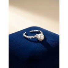 Arvenia Silver Organik Inci Model Kadın 925 Ayar Gümüş Yüzük
