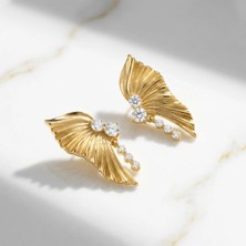 Arvenia Silver Anka Kanat Kadın 925 Ayar Gümüş Küpe
