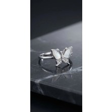 Arvenia Silver Kelebek Model Kadın 925 Ayar Gümüş Yüzük