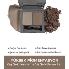 Str Store Şekillendirici, Belirginleştirici Koyu Kahve Kaş Sabitleme Farı-Perfect Fix Brow Palette 703 Brown