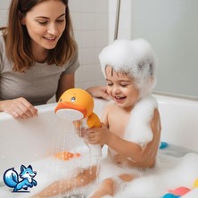 Str Store Sevimli Hayvan Figürlü Bebek Duş Başlığı – Annelerin Yardımcısı Eğitici Banyo Oyuncağı, Kolay Kurulum, El-Göz Koordinasyonu Geliştirici, Çocuklar Için Renkli ve Eğlenceli