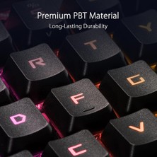 Str Store Rog Pbt Çift Kalıplı Tuş Başlığı Seti, Rog Rx Optik Mekanik Anahtarlar Için, Siyah, 123 Tuş, Tuş Çektirmesi Dahil