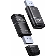 Str Store Thunderbolt 4 Type-C Displayport Dp Adaptör 8k 120Hz Görüntü ve Ses Aktarımı Alüminyum Gövde Windows Android Mac Os Uyumlu Monitör Tablet Telefon Bağlantı Dönüştürücü | ZR1297