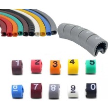 Str Store Renkli Kablo Işaretleyici Kablo Numaratörü 1.5mm