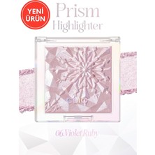 Str Store Mikro Inci Tanecikleriyle Yoğun Işıltı Sağlayan Highlighter Prism Highlighter 06 Violet Ruby