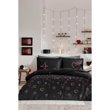 Str Store Gleam Çift Kişilik Nevresim Takımı Sevgililer Günü Özel 4 Yastık Kılıflı