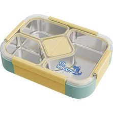 Str Store 304 Çelik 1020 ml 4 Bölmeli Öğrenci Ofis Yemek Mama Kabı Sefertası MT181YSX