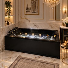 Bathson Style Gold Edition Çift Kişilik Jakuzi 180×120 cm - Siyah
