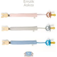 Str Store % 100 Pamuk Müslin Bebek Emzik Askısı – Mavi DCLIP-1011