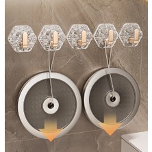 Str Store Lüks 5’li Duvar Askısı Banyo Mutfak Için Havlu Askılık