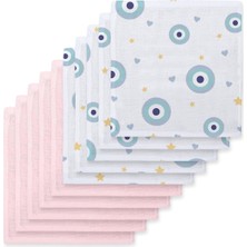 Str Store % 100 Pamuk Müslin Bebek Ağız Bezi Paketi – Le Nazar & Innocent Pink 10`lu Agzbez-Nzr-Lnzcınp