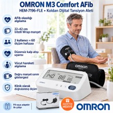 Omron M3 Comfort Afib HEM-7196-FLE Üst Koldan Ölçer Tansiyon Aleti+Orjinal  Adaptör  Hediye