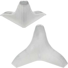 Elovias Nobel 12cm Yunus Ayak Beyaz Plastik Mobilya Ayağı (68112-12)