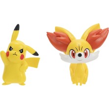 Pokemon Battle 2'li Figür Seti - Pikachu ve Fennekin PKW4070