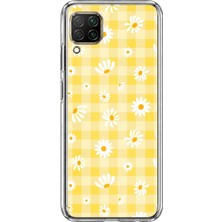 TechTree Huawei P40 Lite Uyumlu Sarı Papatya Bahçesi Baskılı Silikon Kılıf