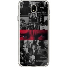 TechTree Samsung Galaxy J7 Pro Uyumlu Atatürk Gözler Tasarım Baskılı Silikon Kılıf