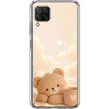 TechTree Huawei P40 Lite Uyumlu Sevimli Tatlı Ayı Baskılı Silikon Kılıf