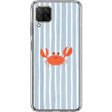 TechTree Huawei P40 Lite Uyumlu Deniz Temalı Yengeç Baskılı Silikon Kılıf