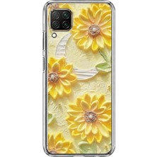TechTree Huawei P40 Lite Uyumlu Rölyef Bahçesi Baskılı Silikon Kılıf
