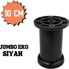 Elovias Eroğlu Baza Ayağı Eko Jumbo Siyah 10cm x 61mm Plastik (EA518)