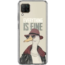 TechTree Huawei P40 Lite Uyumlu Everything Is Fine Baskılı Silikon Kılıf