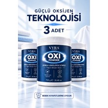 Vyra Oxi Power Clean Çok Amaçlı Oksijenli Toz Leke Çıkarıcı ve Beyazlatıcı 750 G 2'li Paket 3X750GR