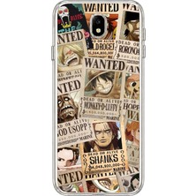 TechTree Samsung Galaxy J7 Pro Uyumlu One Piece Gazete Tasarımlı Baskılı Silikon Kılıf