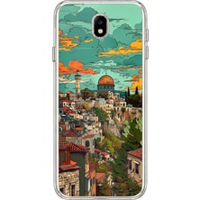 TechTree Samsung Galaxy J7 Pro Uyumlu Özgür Filistin ve Kubbetüs Sahra Baskılı Silikon Kılıf