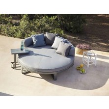 SCY Anthracite Bahçe Koltuk Havuz Başı Divan Havuz Yatak Şezlong Antrasit Plaj Yatak Modern Daybed