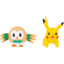 Pokemon Battle 2'li Figür Seti PKW4072 - Pikachu ve Rowlet