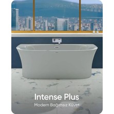 Bathson Intense Plus Beyaz Bağımsız Küvet 185X90X63 cm