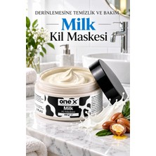 Onex One x Milk Kil Maskesi 350 gr – Süt Özlü Arındırıcı Yüz Maskesi, Cilt Bakım ve Temizleme Maskesi, Tüm Cilt Tipleri