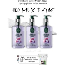 Eyüp Sabri Tuncer Artisan Doğal Zeytinyağlı Sıvı Sabun Macaron 600 ml  X3