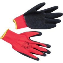 Kırmızı Siyah Latex Eldiven  Ysr No: 10
