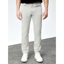 Hlt Jeans Erkek Taş Rengi Regular Fit Likralı Boru Paça Rahat Kesim Jean Kot Pantolon HLTHE001918
