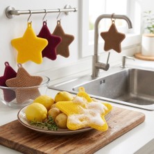 Çetiner Group® Yıldız Şekilli Silikon Bulaşık Yıkama Matı – Çok Amaçlı Mutfak ve Banyo Süngeri