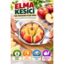 Open Home Concept Elma Kesici Paslanmaz Çelik 8 Dilim Meyve Sebze Dilimleyici Pratik Mutfak Kesme Aparatı Ergonomik Xl