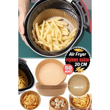 Yemeklerde Yeni ve Sağlıklı Pişirme Yöntemi Yanmaz Yapışmaz Suya Dayanıklı Airfryer Pişirme Kağıdı