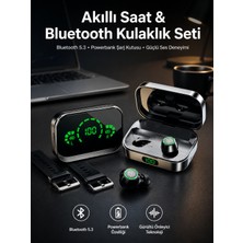 KSB Store Tws Bluetooth Kulaklık ve Akıllı Saat Uyku Takibi Nabız Ölçer Uzun Pil Ömrü - Lisinya