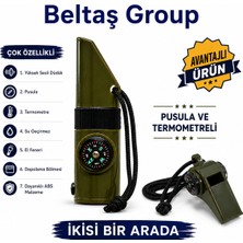 Beltaş Group Çok Özellikli Düdükler Pusulalı Termometreli Kampçı Düdükleri