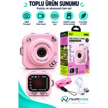 Numvox Blıc Pro+ BLM-108 Mini Cep Kamera 2.01" Hd Ekran 16X Dijital Zoom 1080P Video Type-C 128GB Destekli