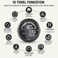 MIIQ2 Mııq2 Kablolu Bisiklet Bilgisayarı Km Saati - Su Geçirmez LED Aydınlatmalı LCD Ekranlı Hız ve Mesafe Ölçer Yol Bilgisayarı