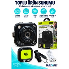 Numvox Blıc Pro+ BLM-108 Mini Cep Kamera 2.01" Hd Ekran 16X Dijital Zoom 1080P Video Type-C 128GB Destekli