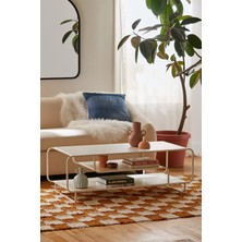 717 Design Alana T Orta Sehpa, Modern Sehpa, Metal Sehpa, 3 Katlı Sehpa, Iskandinav Sehpa