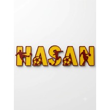 Runc Design Kişiye Özel Futbol Temalı Ahşap Harf Duvar Dekoru | Erkek Çocuk Odası Isimliği | Tek Harf Fiyatıdır