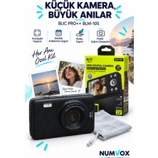 Numvox Blıc Pro+ BLM-105 Mini Dijital Kamera 64MP 2.8" Ekran 16X Zoom Usb-C Fotoğraf / Video Çekim
