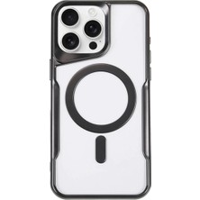 Str Store Apple iPhone 14 Pro Kılıf Boyi Magsafe Silikon Kapak - Siyah