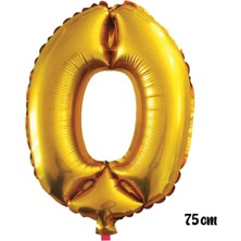 King Shark 75 cm 0 Rakam Folyo Balon Altın