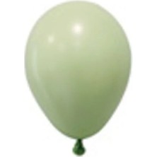 King Shark Balonevi 6 Inç Makaron Yeşil Balon 100 Adet